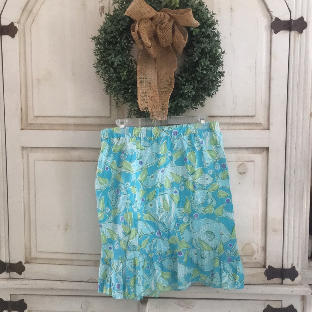 Lilly Pulitzer Maternity Skirt Meduim Atlantis